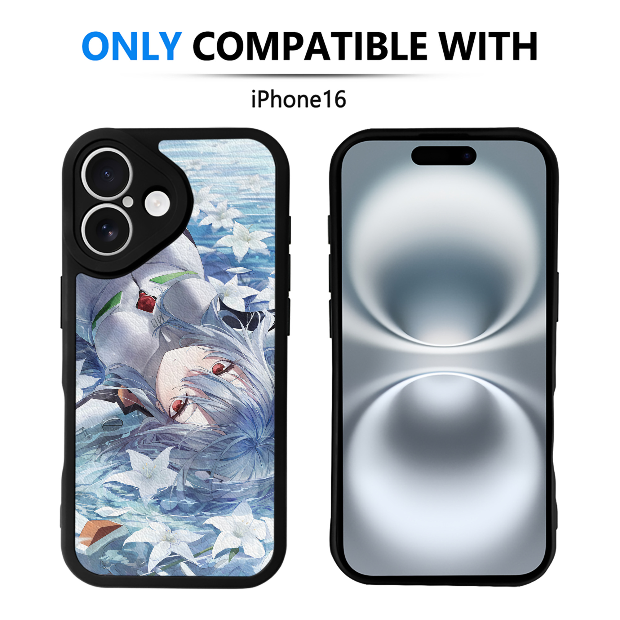 （画像用） EVA 新世紀エヴァンゲリオン 【iPhone 16シリーズ対応】シリコンスマホケース（レザー調） 材質：シリコン